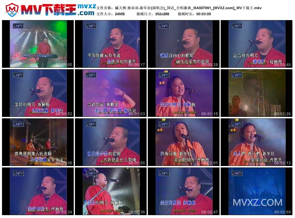 臧天朔 燕双双-新年好(演唱会)_国语_合唱歌曲_MA507091